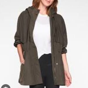 Everywhere Jacket in a neutral color, such as charcoal gray or olive, featuring